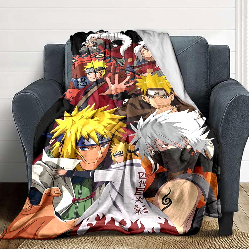 1pc NARUTO (5) Blanket, Gift, for Men and Women, Soft Blanket, Good for Sofa Bed Couch Travel, Lightweight Flannel Blanket