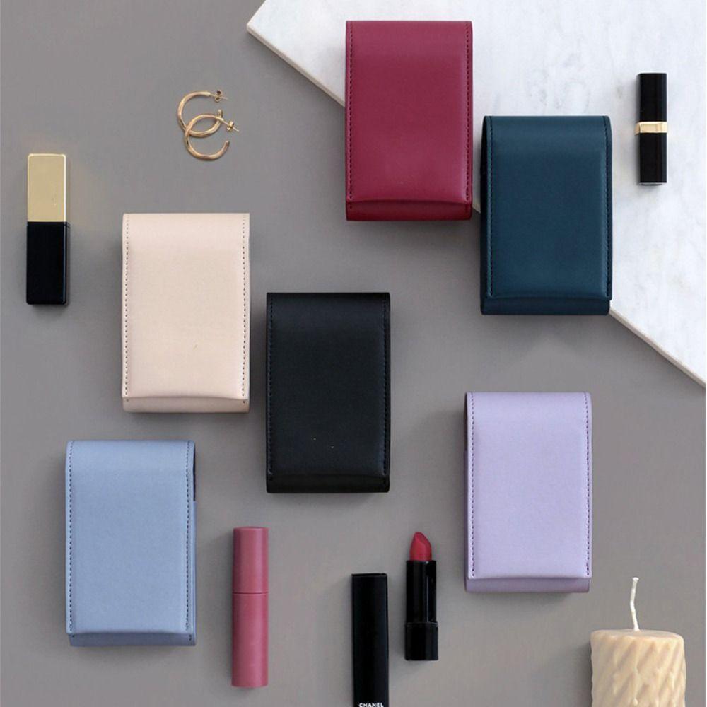 

Pouch Storage Lipstick Bag PU Makeup Bag Fashion Cosmetic Bag Women Girl фіолетовий