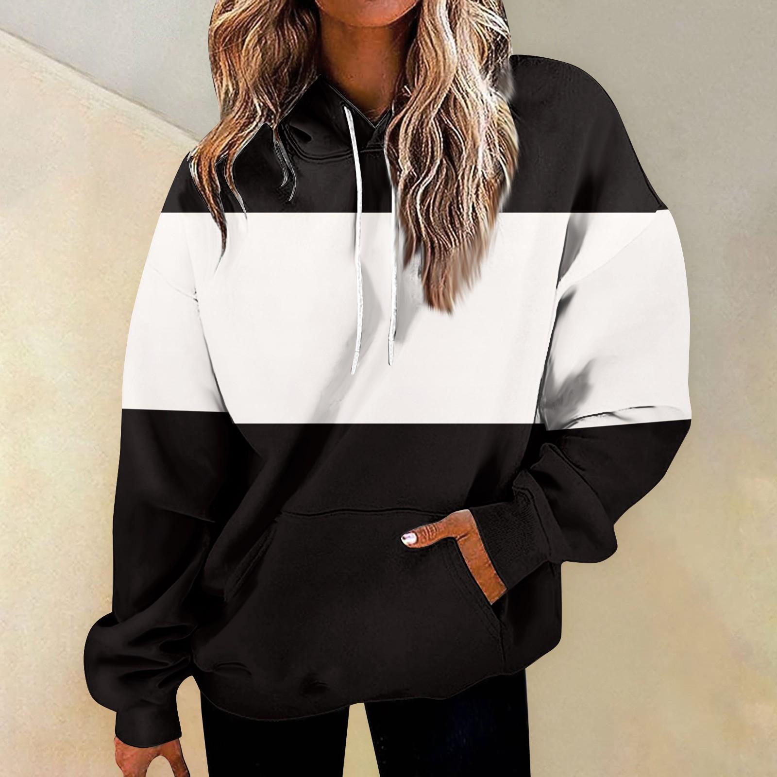 

Женская мода повседневная универсальная повседневная толстовка с рисунком повседневная толстовка с длинным рукавом с принтом XL белый