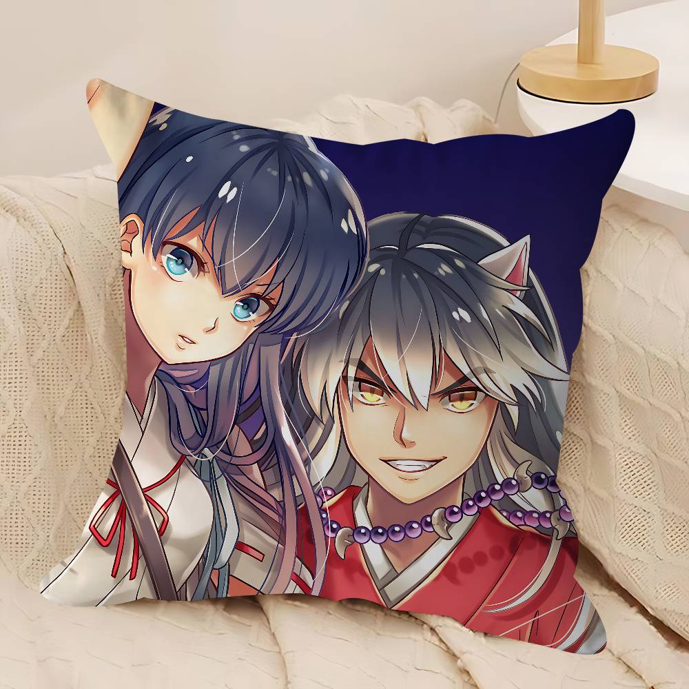 Аниме Инуяша Стич Счастливый Дракон Наволочка Чехол для Подушки Диванная Подушка Украшение Дома Комнаты Детский Подарок 12x12Inch