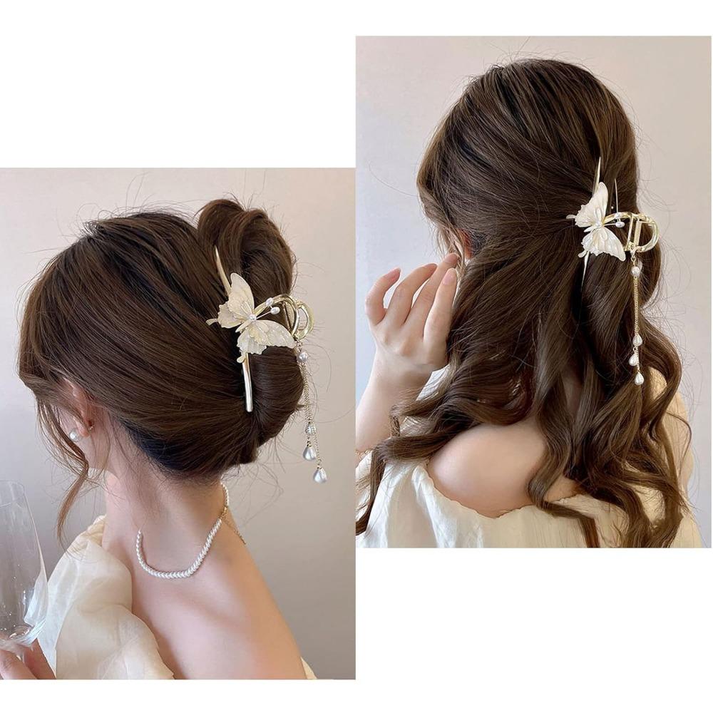 Pinces à cheveux en métal pour femmes, élégantes, fleurs dorées, Barrette, bandeau crabe, queue de cheval, couvre-chef, accessoires pour cheveux, diadème, nouvelle collection