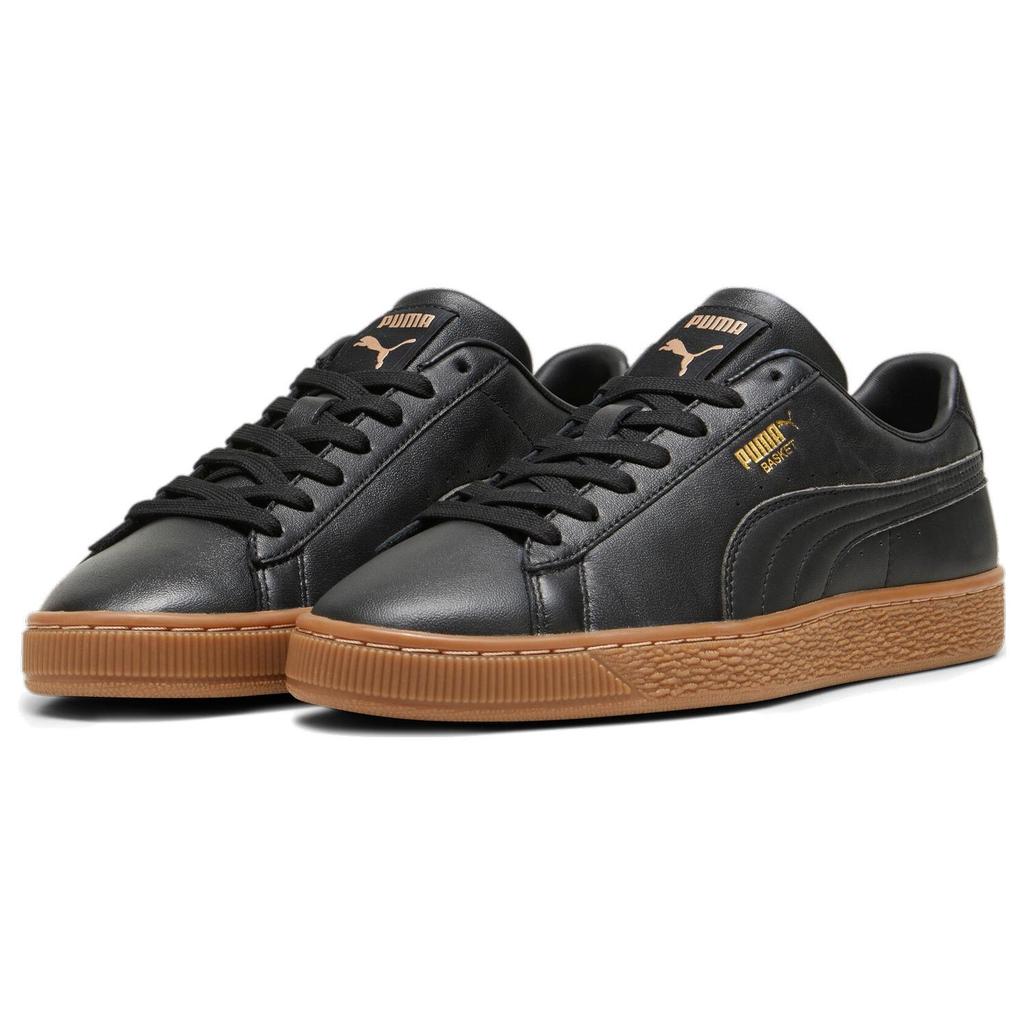 New Puma Basket Black Gold Gum 374923-30