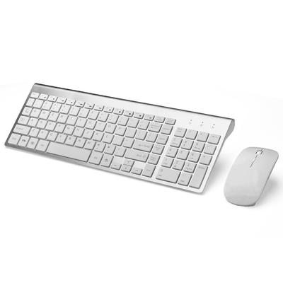 Ergonomická ultratenká 2,4g bezdrátová klávesnice a myš kombinovaná bezdrátová myš pro Mac PC Windows Xp/7/10 Android Tv Box