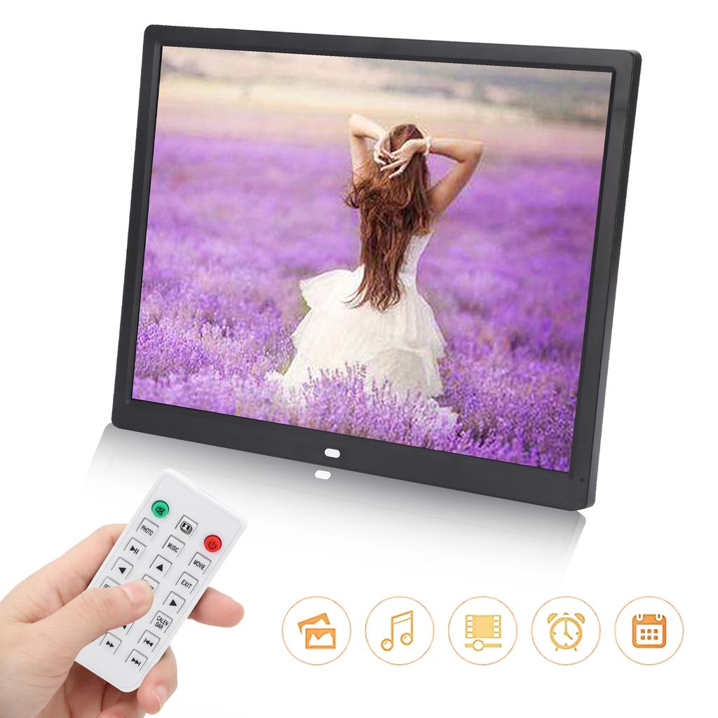 1024x768 Digital Frame 15in HD Digital Photo Frame 1024x768 Resolution Support MP3/MP4/Image Playback 100V‑240V