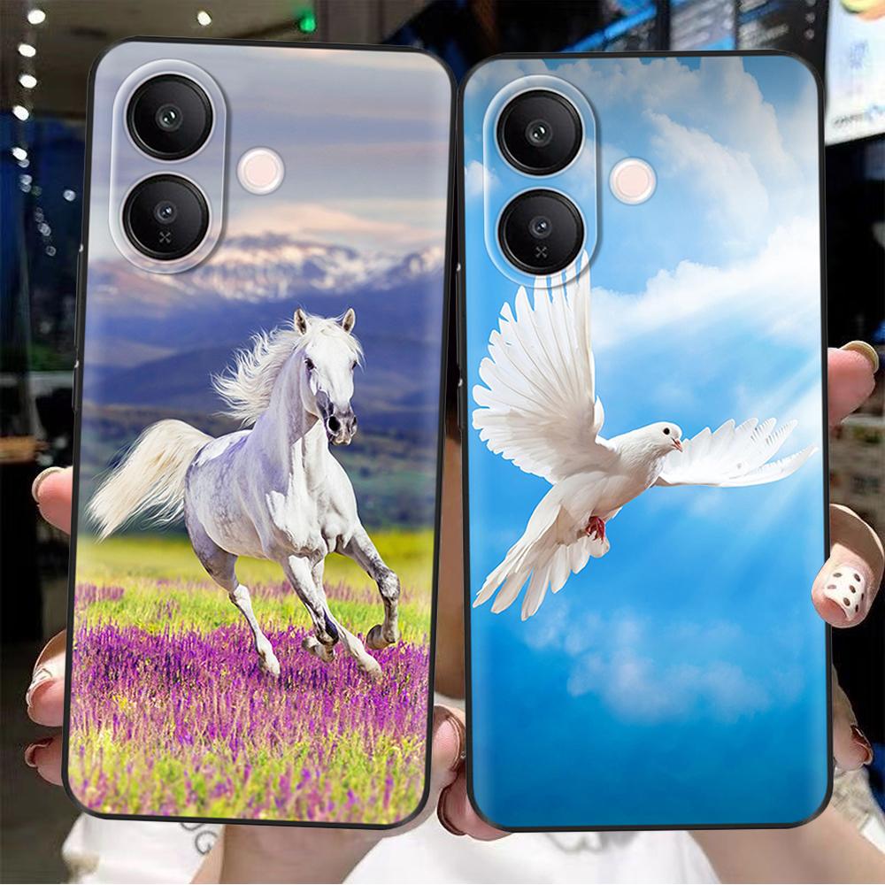 For Vivo V60 Lite Case Case Sweet Love Heart Flower Soft Silicone TPU Cover For Vivo V60 Lite 4G 5G Phone Cases Protective Coque