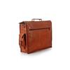 Men's  goat leather messenger Real satchel bag genuine laptop brown briefcase