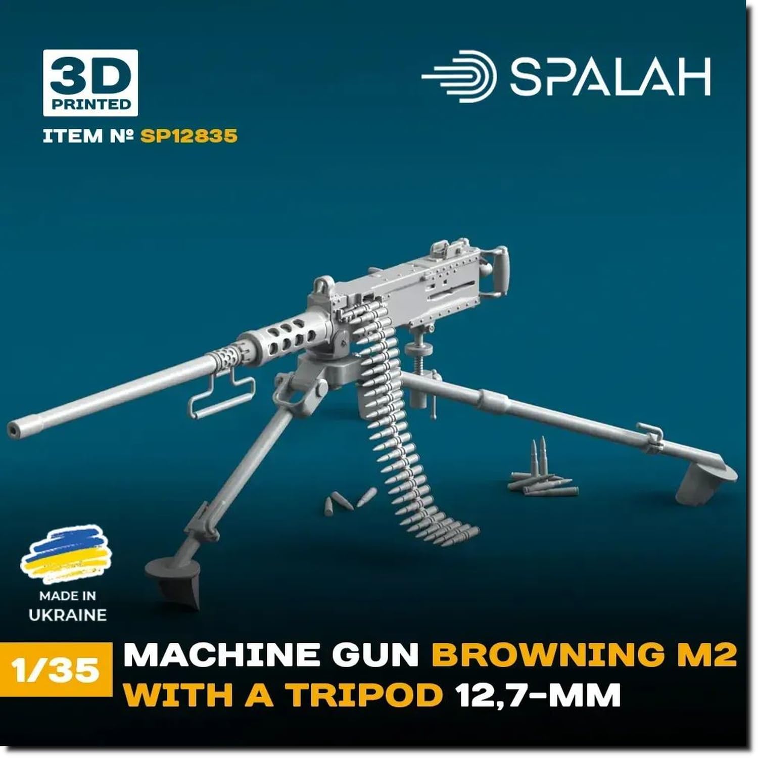 

Spallach Browning M2 Resin Kit SPU12835 1/35 w/Tripod (Military)