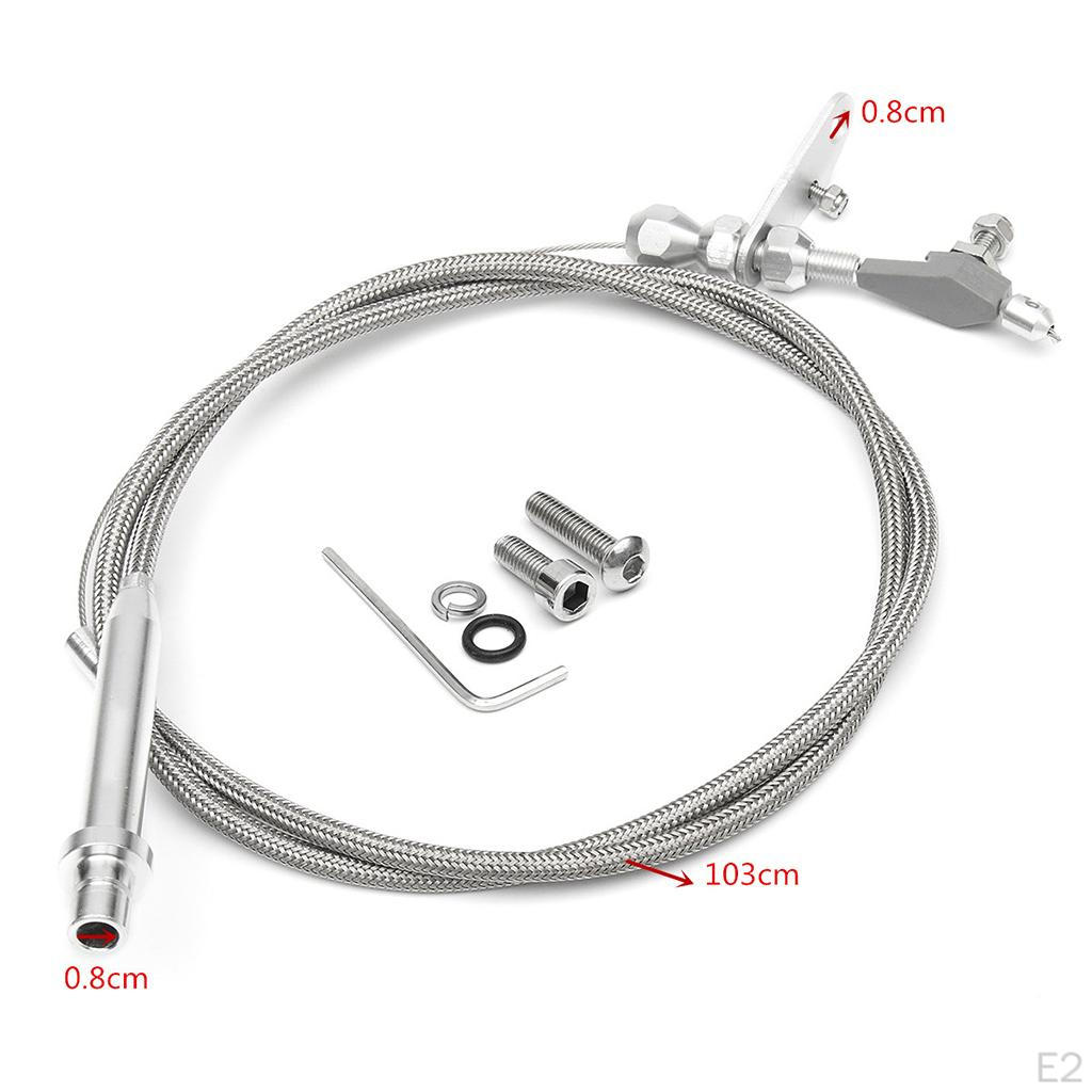 Stainless Braided Kick Down Cable