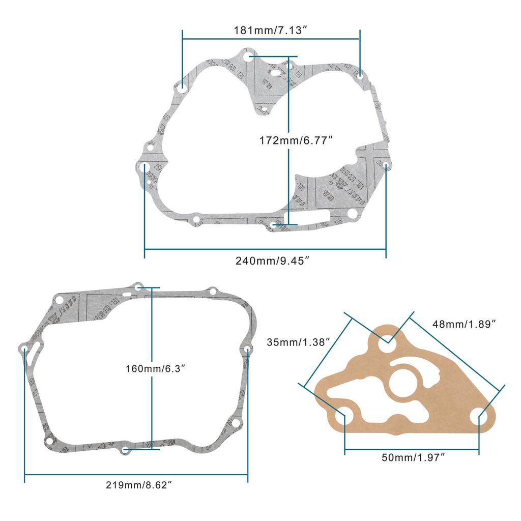 110cc ATV, Dirt Bike & Kart Motorrad Dichtungssatz