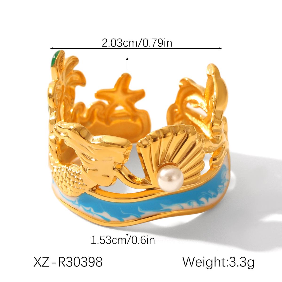 

Европейский и американский браслет из нержавеющей стали с регулируемым размером на морскую тематику - Модное, универсальное женское украшение