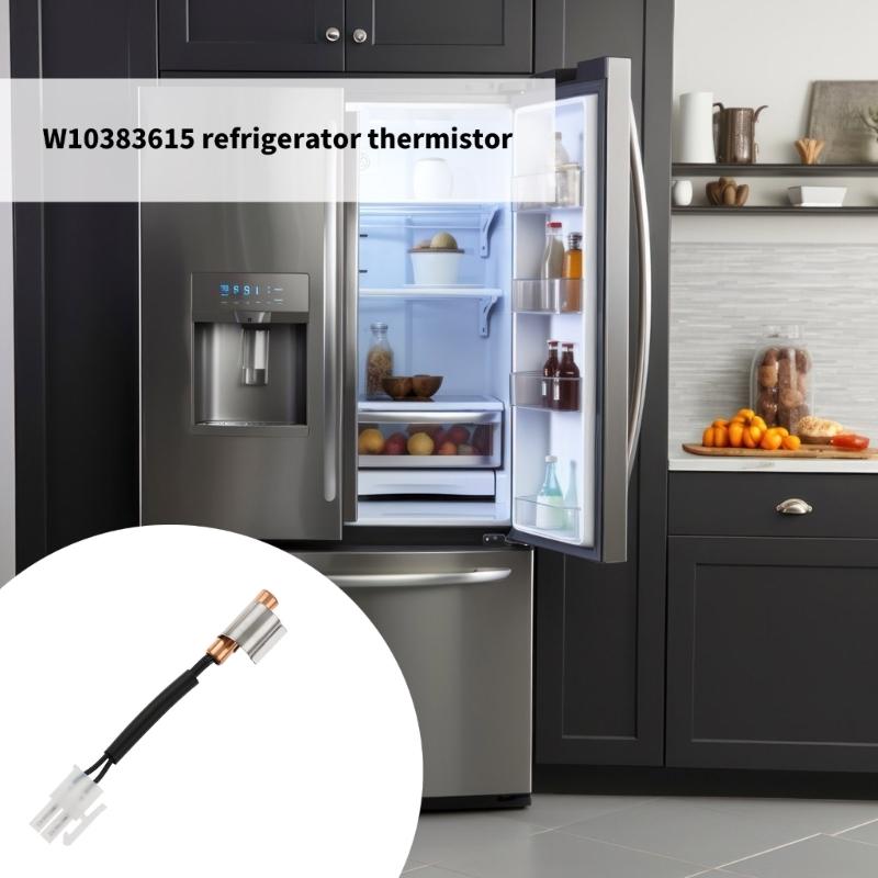 High Accuracy Thermistor Replacement W10383615 Refrigerator Thermistor with Clip Temperature Sensor Easy to Install