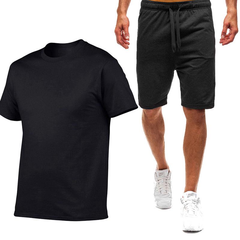 

2026 Men s Summer Fashion Short Sleeve & Long Pants Set for Teen Outdoor Sports Large