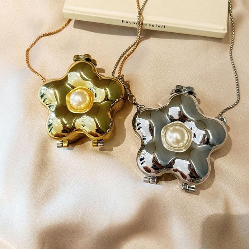 Acrylic Lipstick Bag For Wommen High Quality Acrylic Shoulder Bag Flower Bow Bag Mini Change Key Crossbody Bag