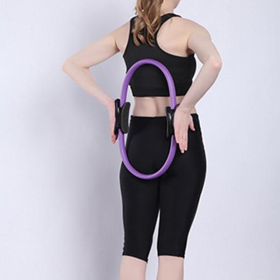 Ženy Pilates kruh s protiskluzovými rukojeťmi Tónování nohou Vnitřní strana stehen Cvičení Pánevního dna Kruh jógy Domácí Posilovna Fitness vybavení