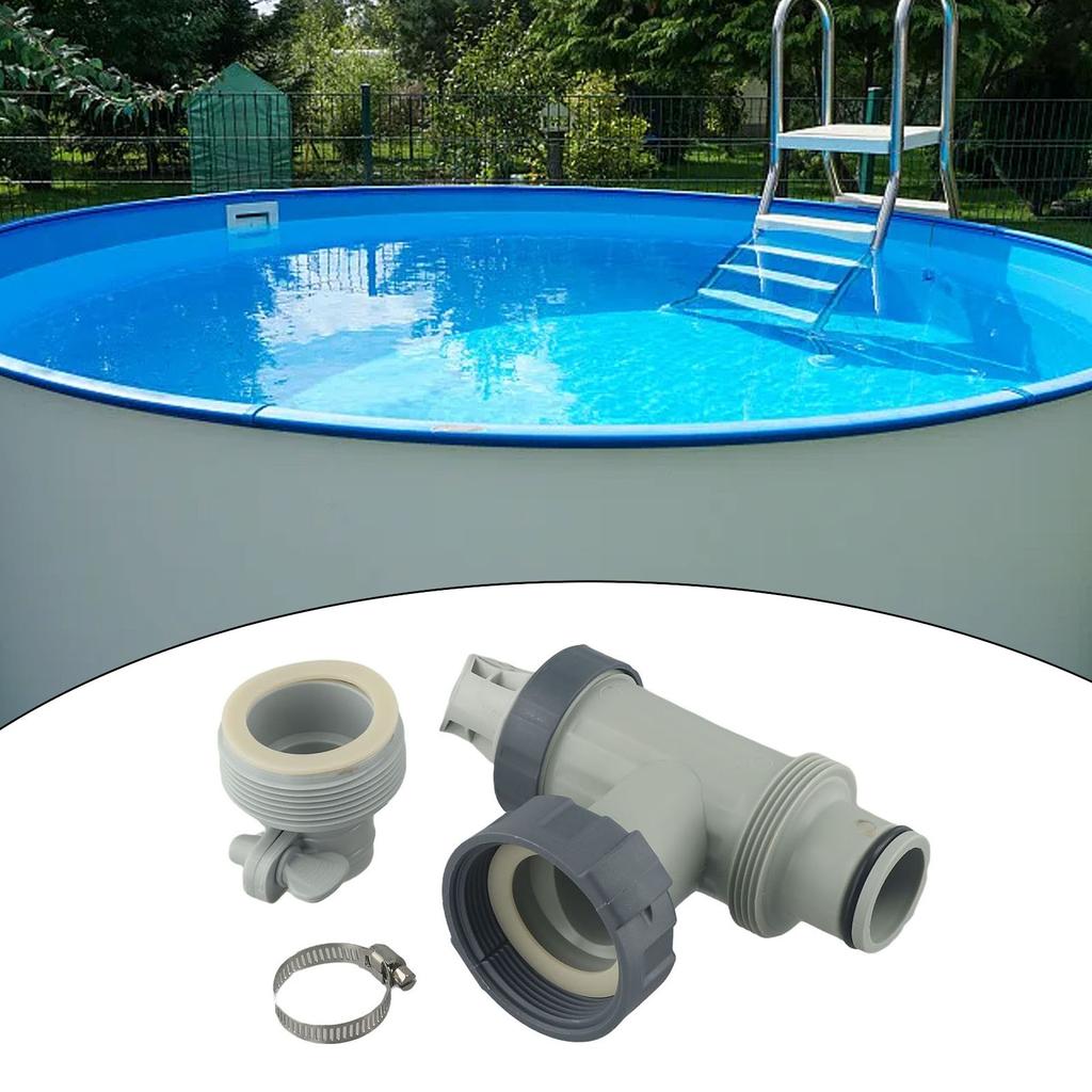 Valvola a pistone per piscina e adattatore per tubo di tipo B compatibile con serbatoi Intex