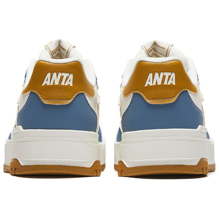New Anta 982 Anti-Slip Wear-Resistant Low-Top Skateboard Shoes Men Blue White Brown 112448068-4
