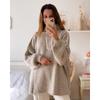 Pullover Lungo Oversize Donna Casual Maglione Monocolore