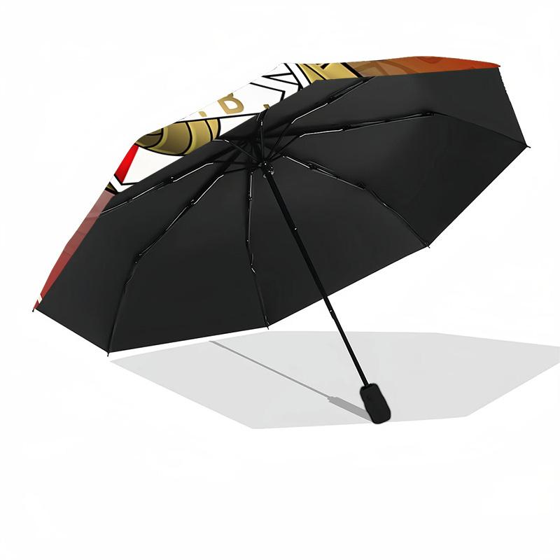 1pc B-Benfica Umbrella, Sun Protection, And UV Shielding. It Has Eight Sturdy Ribs for Outdoor Use And Perfect As a Holiday Gift