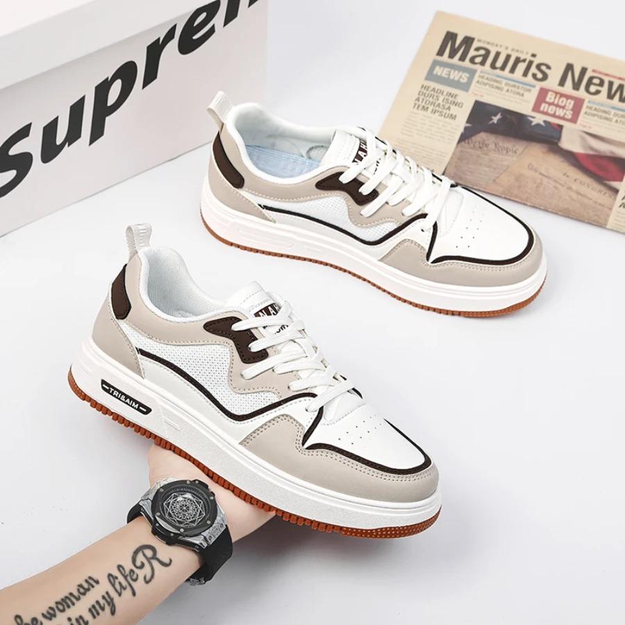 

2025Men s casual sports shoes breathable non-slip flat spring and summer designers new lightweight 2025 large size loafers 39-47 39 бежевий