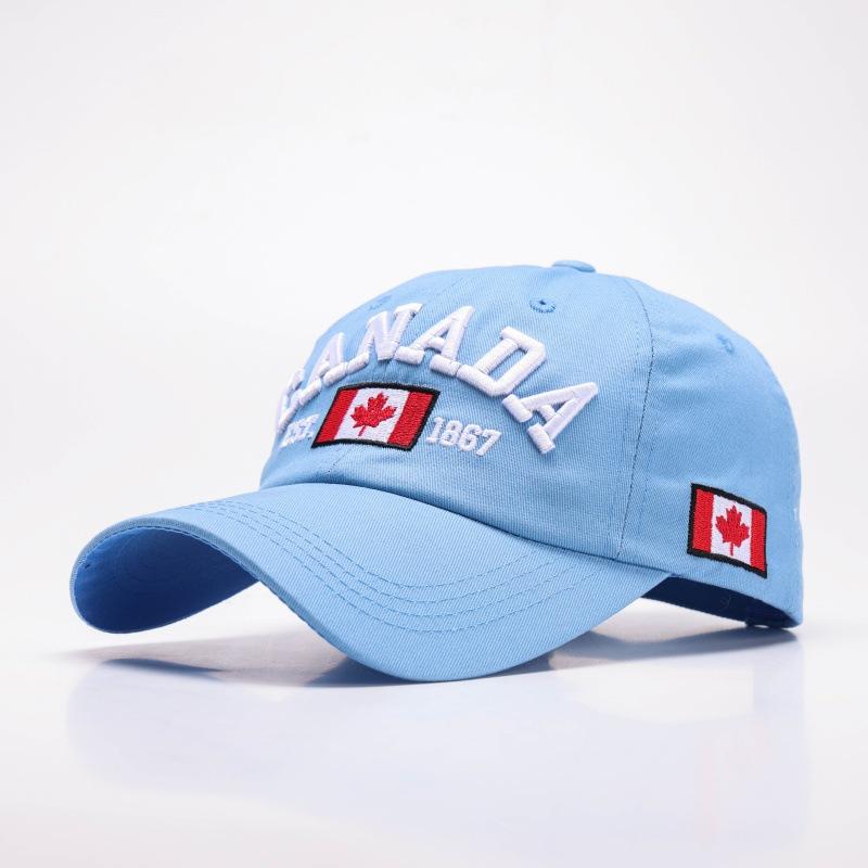 Hat Letters CANADA Baseball Cap Men's and Women's Canadian Cotton Cap Literary Retro
