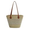 Popular vacation style woven big bag women's new fashion versatile commuter straw bag tote bag
