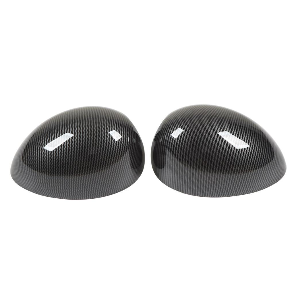2Pcs Rearview Mirror Cover 51162754913 Left And Right Carbon Fiber Style Cover For R55 R56 R57 R58