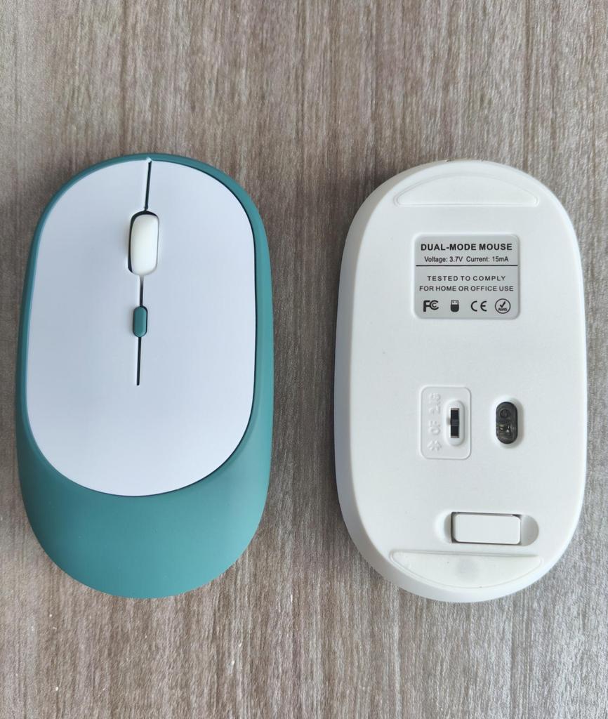 Rechargeable Dual-Mode Bluetooth Mouse for Tablet and Laptop: 2.4G Wireless for Office and Home Use