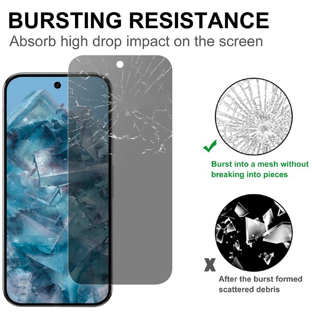 Pro Google Pixel 9 Pro XL Ochranné sklo na displej 2.5D Zaoblené hrany Ochranná fólie proti špehování