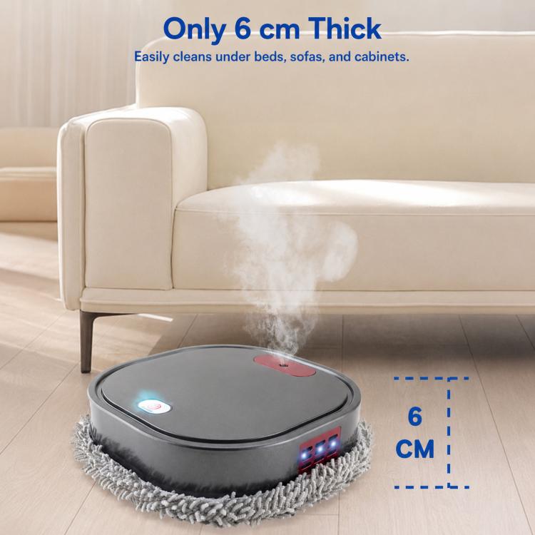Robot Limpiador Mopas Seco Húmedo Barredor de Suelo Máquina con Pulverizador Humidificador