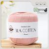 Spring/Summer No. 6 Lace DIY Knitting Silk Cotton Yarn - Skin-Friendly, Non-Pilling, Medium-Fine Crochet Pure Cotton