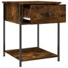 Nightstand Smoked Oak 44 x 45 x 58 cm Engineered Wood