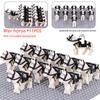 Medieval Military Sets Cavalry Figures War Horse Animals Building Blocks Parts Knight Weapons Accessories Toys for kids gifts