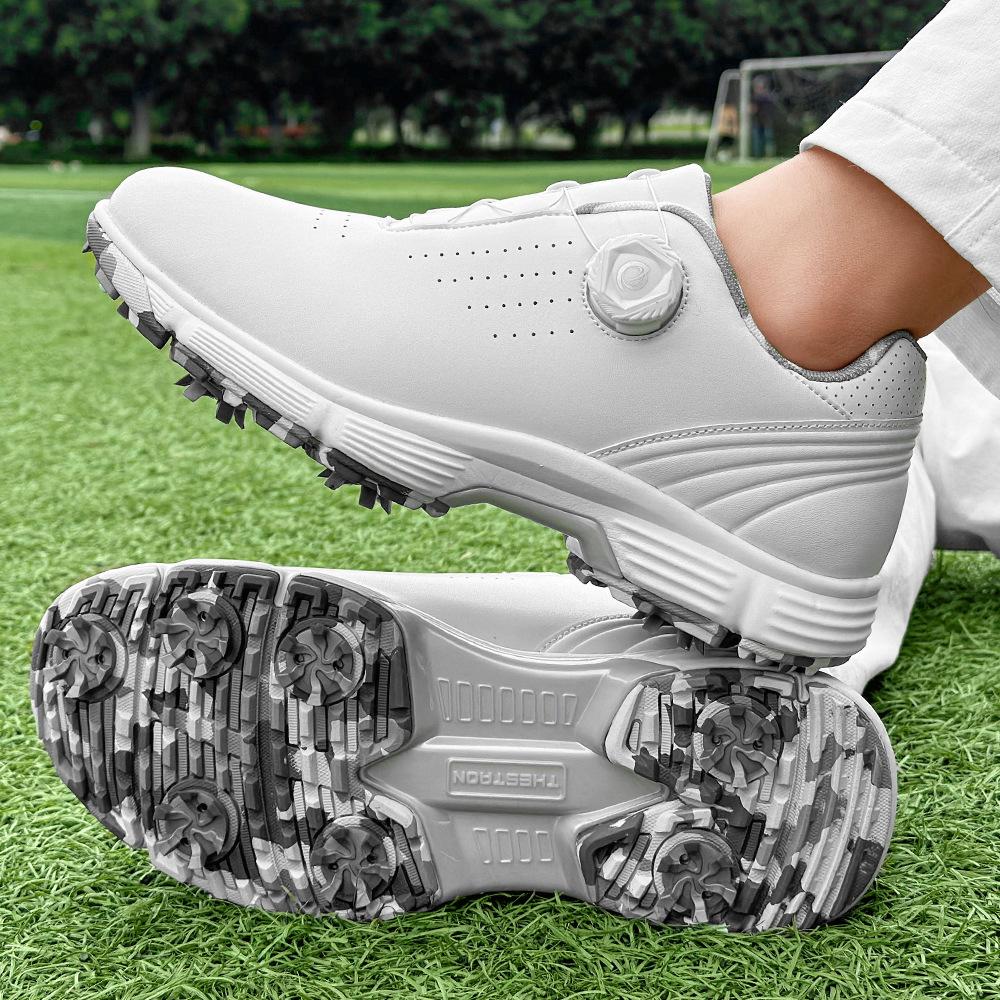 New Waterproof Breathable Golf Shoes for Men  Women - Comfortable Spiked Design 45