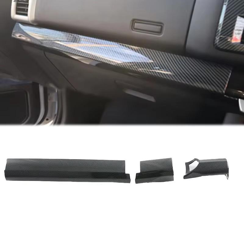 ABS Carbon Fibre For Mitsubishi Triton L200  2024 Interior Accessories Window Switch Steering wheel Gear Shift Panel cover