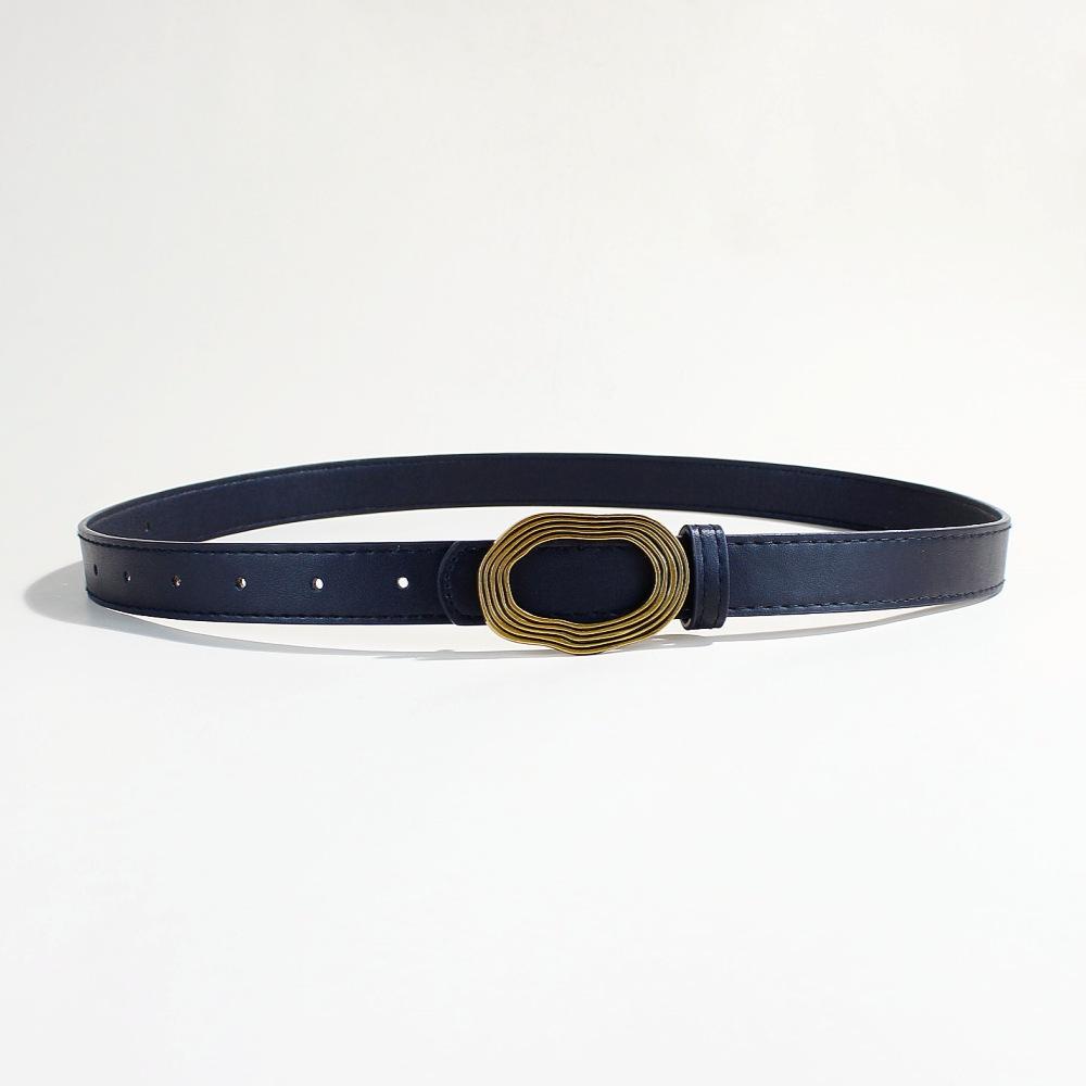Belt Ladies Decorative Fine Belt Women'S Dress Skirt Smooth Buckle Women'S Belt
