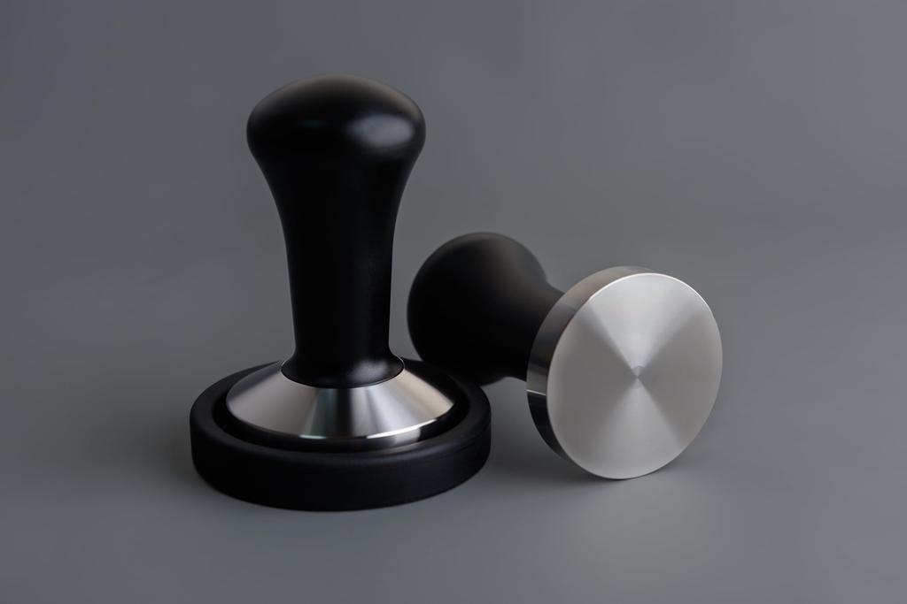 La mellow Espresso Coffee Tamper 515358mm Coffee Tamper for Espresso Machines (51mm Stainless Steel with Aluminum Handle) with Tamper Mat