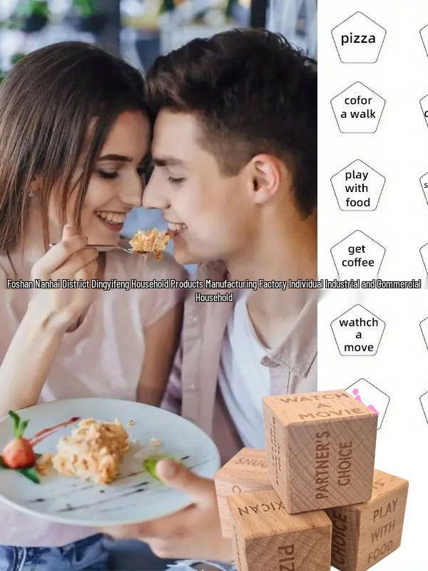 After Dark Wooden Date Night Dice - A Creative Gift for Romantic Evenings