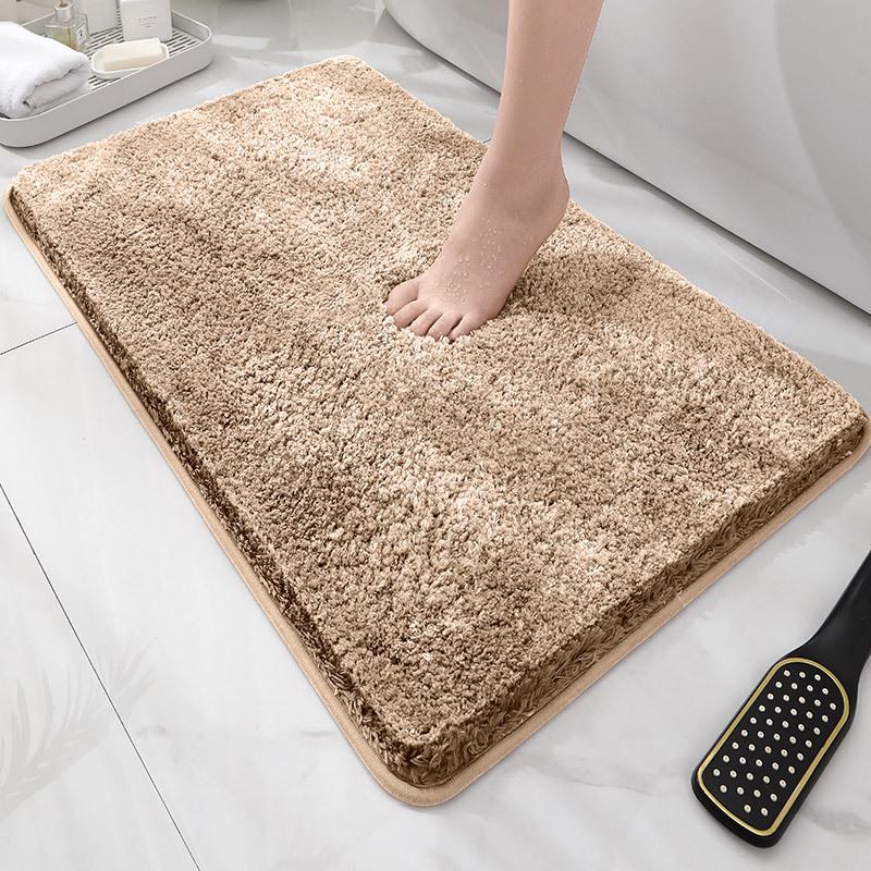 Thickened U-Shaped Non-Slip Absorbent Toilet Mat - Dirt-Resistant Bathroom and Bedside Carpet