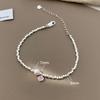 VENTFILLE 925 Sterling Silver Pearls Bamboo Knots Bracelet for Women Girl Simple Korean Jewelry Birthday Gift Dropshipping