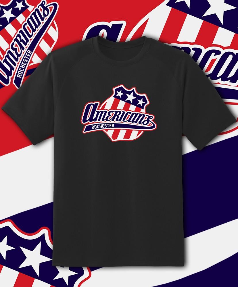 Rochester Americans Team logo shirt Adult and Youth Sizes S-6XL Tracking!! Unisex T-Shirt XL