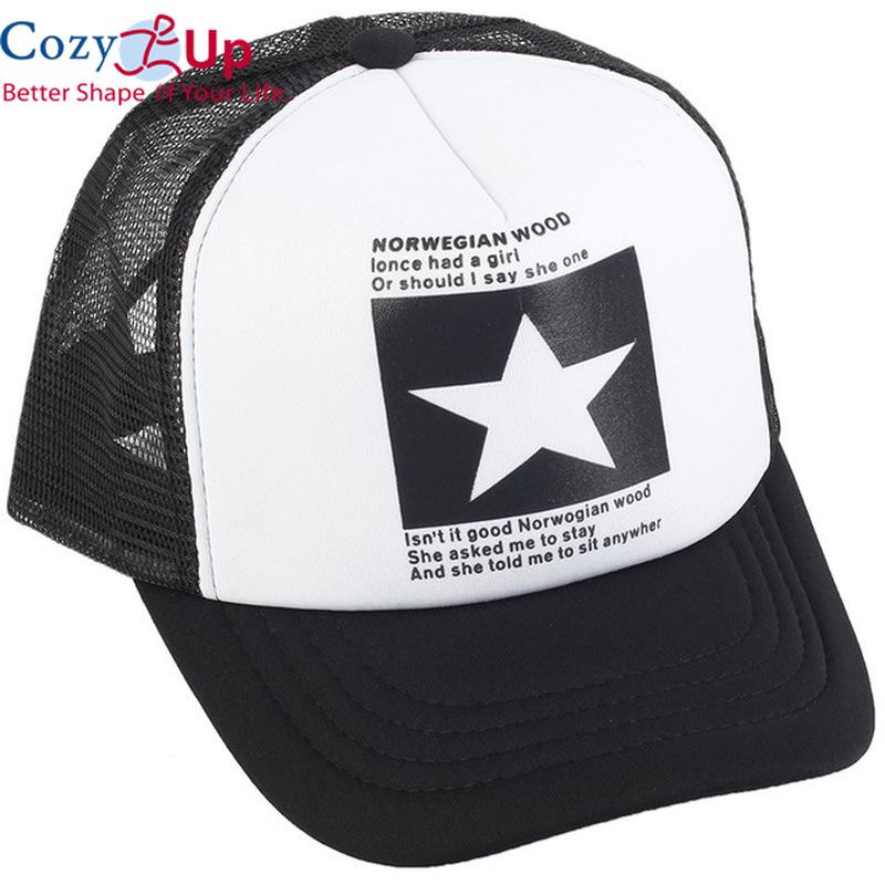 Cozy Up New Summer Baseball Cap for Men Women's Snapback Adjustable Casual Polyester Hip Hop Mesh Trucker Sun Hat