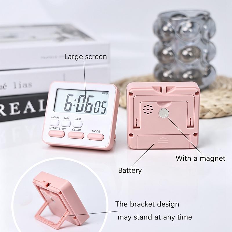 Digital Display Cooking Alarm Clock Kitchen Timer Sleep Stopwatch Clock House Countdown Kids Student Learning Time Manager