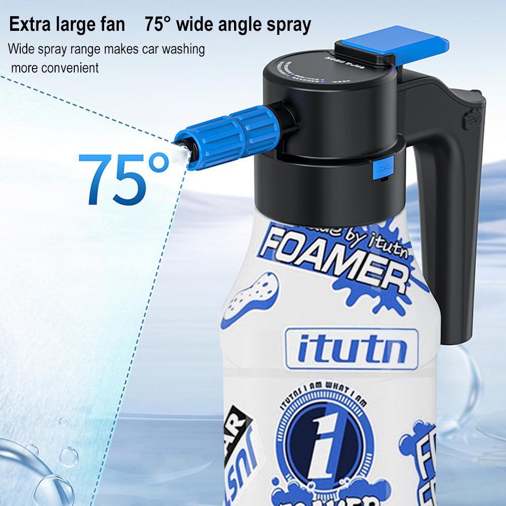 1.5L Electric Foam Sprayer Foaming Pump Sprayer Car Blaster Sprayer Wash USB Can Watering Rechargeable Water Snow Foam Home