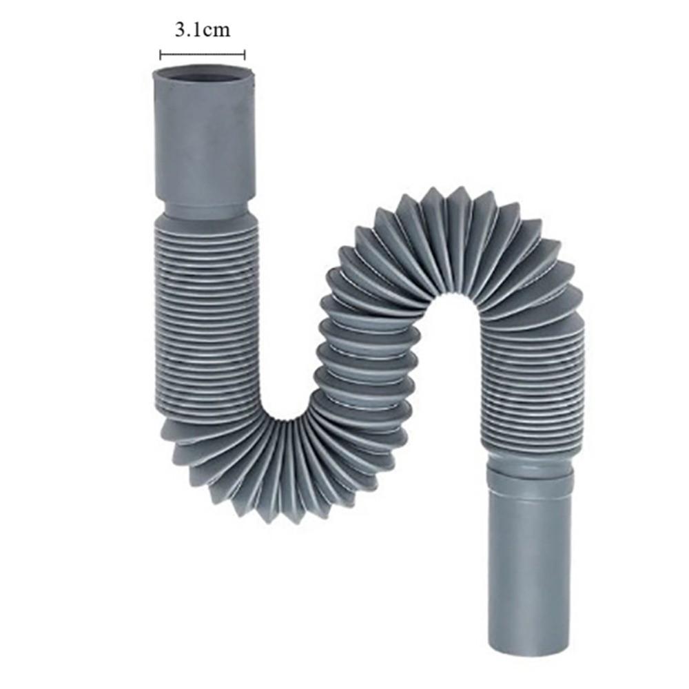 Odor-Proof Kitchen Sink Drain Pipe Leak-Proof Universal Sink Drain Tube Easy Installation Antifreeze Bowl Sink Water Hose серый