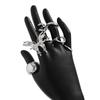 Liquid Lavas Butterfly Rings Set 7 Pieces Trendy Elegant Styles Jewelry Accessory Decoration for Women Daily Use