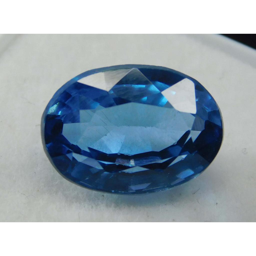 6 Ct Natural Oval Shape CERTIFIED Loose Gemstone Ceylon Blue Sapphire A-1341
