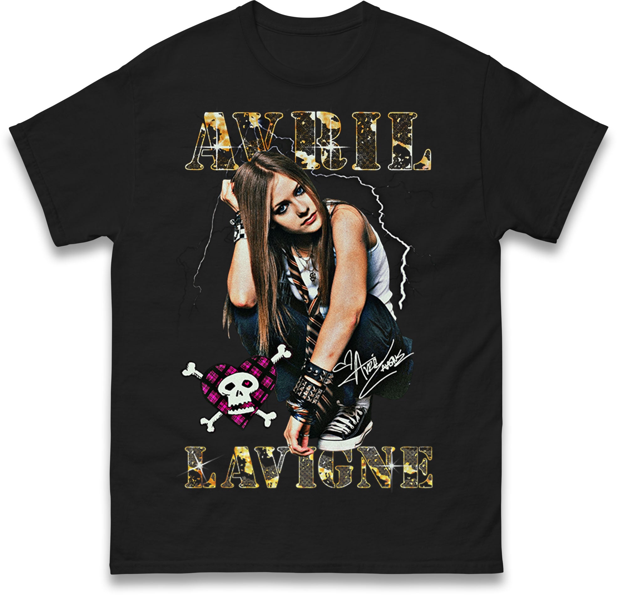 Avril Lavigne Skater Boy Bootleg Mens T Shirt Womens Tops Tees L