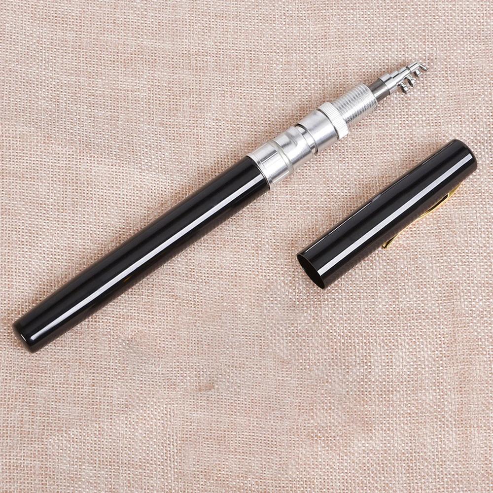 1M Short Pen Shape Pocket Fishing Rod Telescopic Fishing Rod Outdoor Mini Portable Foldable Sea Fishing Rods