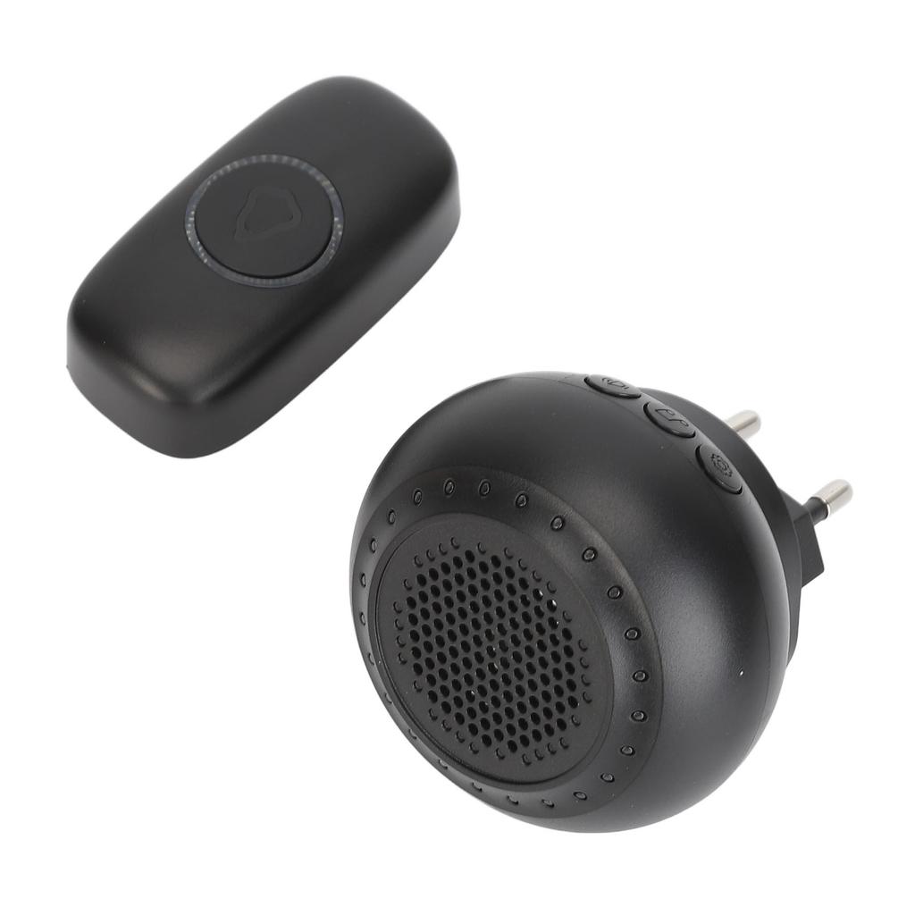 Wireless Doorbell Kit IP55 Waterproof Battery Operated 32 Melodies Cordless Caregiver Pager for