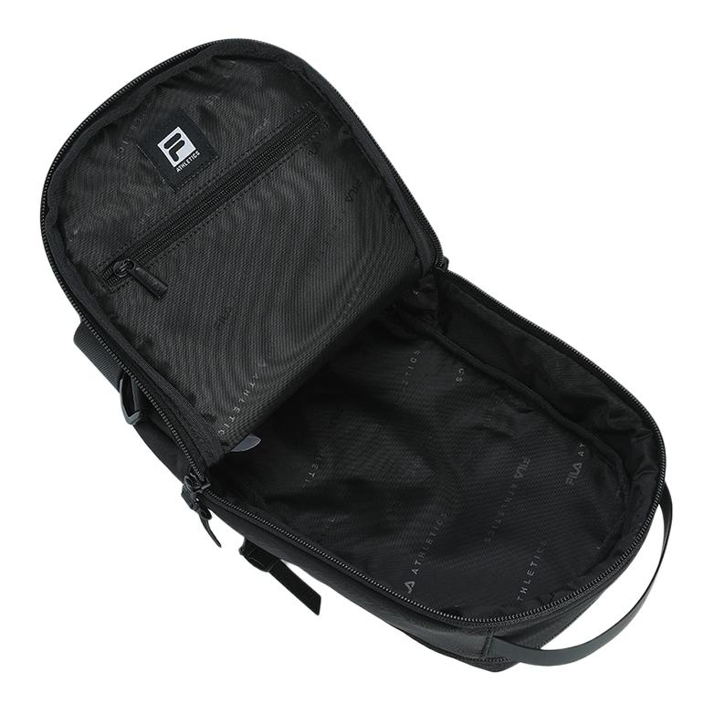 New FILA Fabric Crossbody Bag Sling Bags Extra Small Men's Pitch Black A13M431106FBK